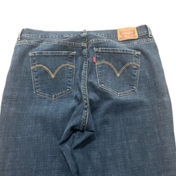 Levi’s Relaxed For Classic Boot Cut Dark Wash Pants Jeans Women’s Sz 16 - Picture 7 of 13